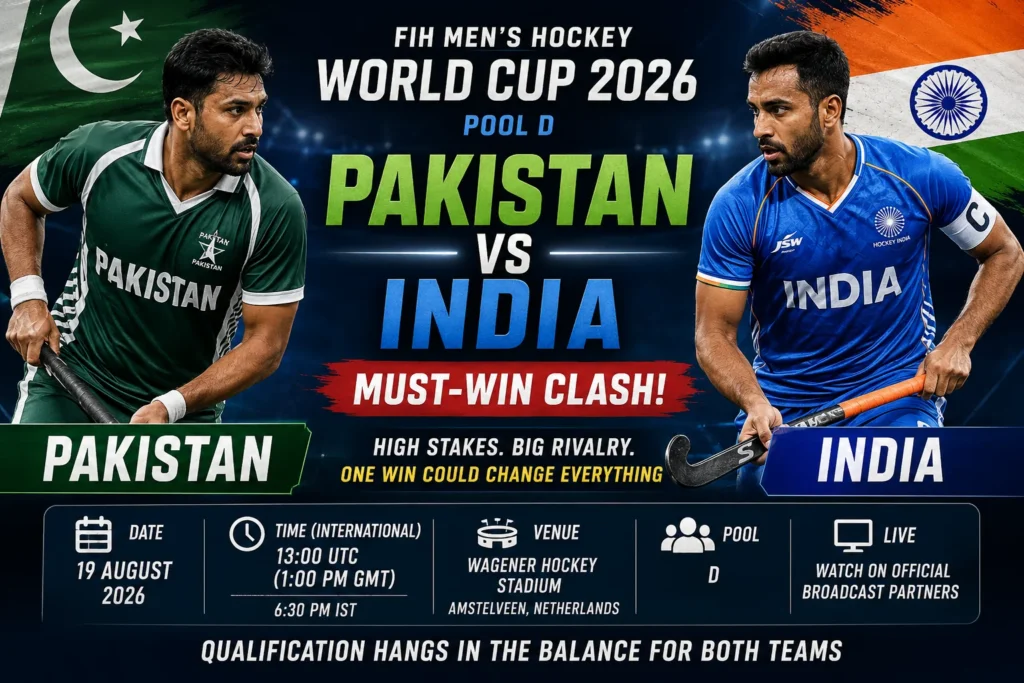 Pakistan vs India Hockey World Cup 2026