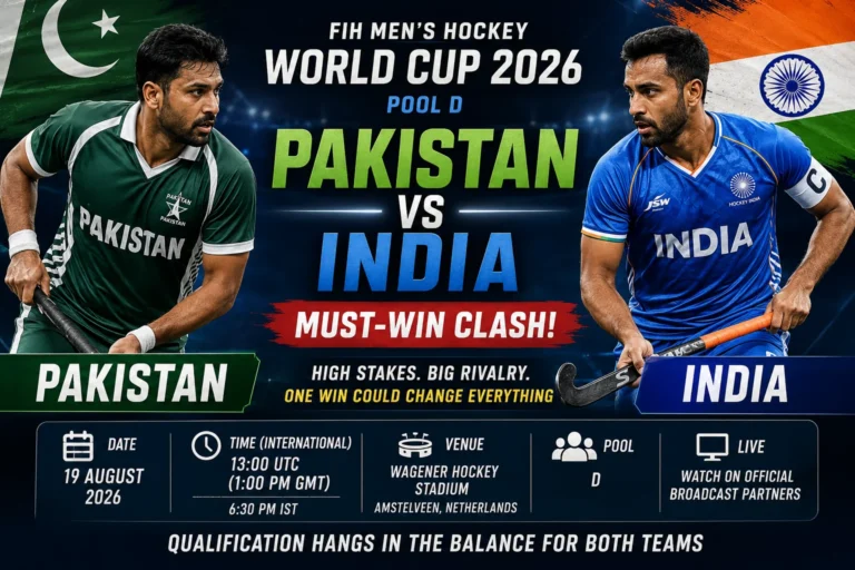 Pakistan vs India Hockey World Cup 2026