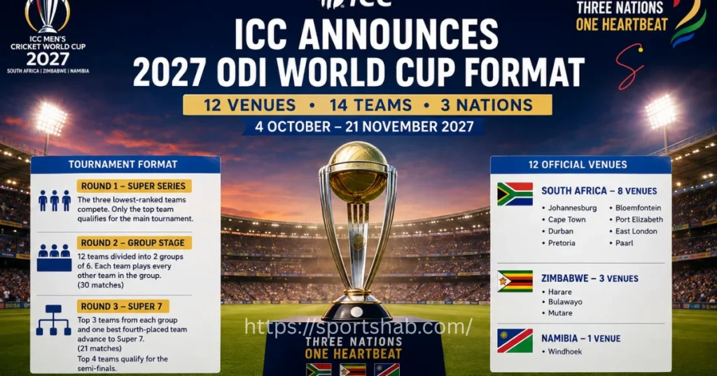 ICC Announces 2027 ODI World Cup Format