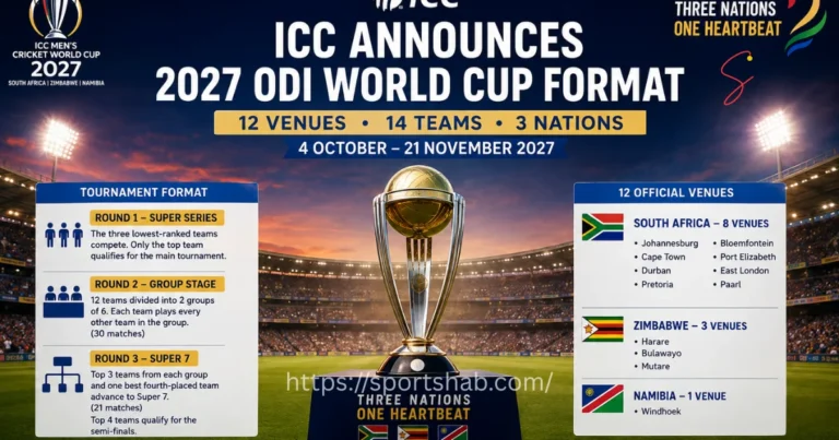 ICC Announces 2027 ODI World Cup Format