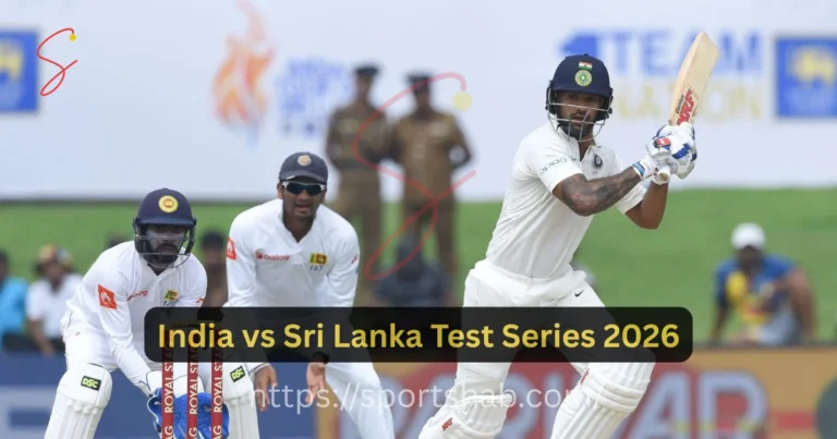 India vs Sri Lanka Test Series 2026
