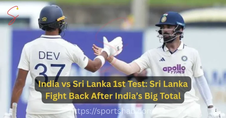 India vs Sri Lanka 1st Test