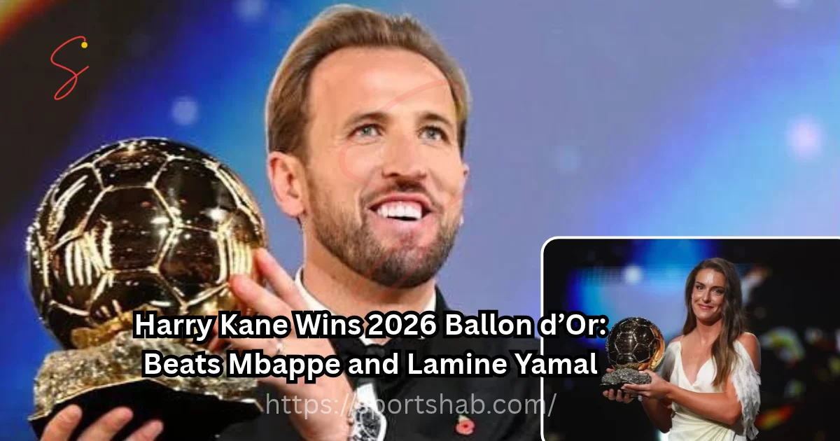Harry Kane wins 2026 Ballon d’Or